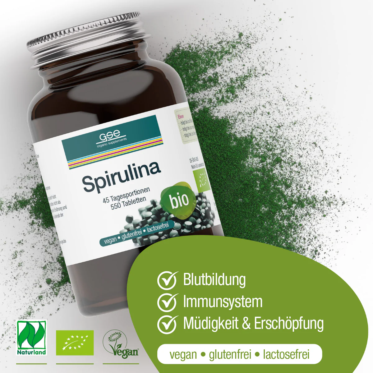Naturland Bio Spirulina (Tabletten) - Image 10