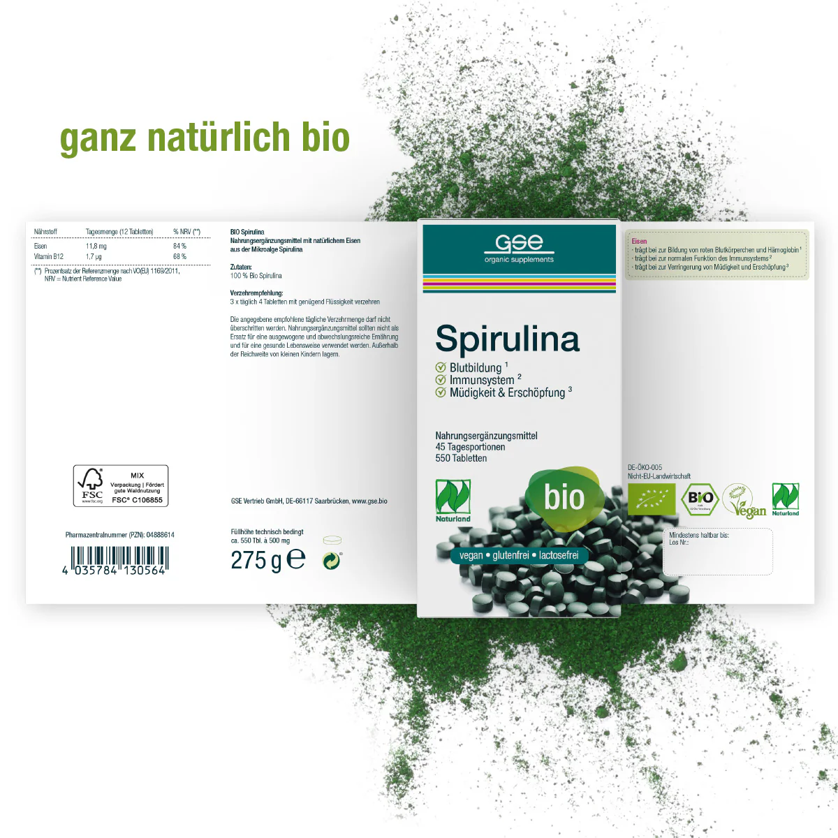Naturland Bio Spirulina (Tabletten) - Image 11